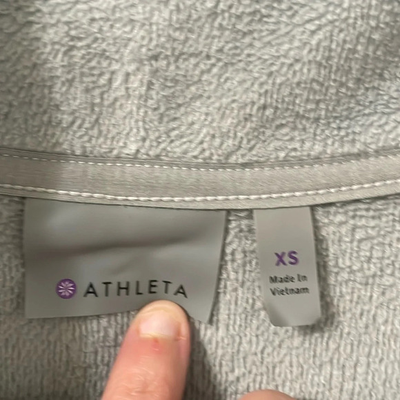 Athleta Cozy Karma Pullover Light Gray Size XS - Picture 7 of 12